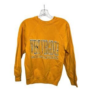 Vintage 90s 80s H.Wolf & Sons West Virginia Mountaineers Sweatshirt WVU Kids L